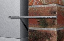 Burkolatmegerősítő dübel VBS-M További rögzítőelemek Gyors homlokzatjavítás kétrétegű külső falazatoknál Homlokzati