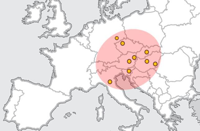 HELYSZÍNEK Industrieviertel (Lower Austria) Cityregion Bruck- Kapfenberg-Leoben (Austria) Budapest (Hungary) Békéscsaba (Hungary)