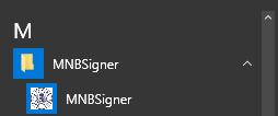 2-8: Az MNBSigner kliens eltávolításának módja a Windows