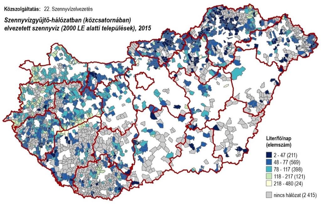 6.21.1.2 A víz- és szennyvízszolgáltatás állami támogatása és önkormányzatoknál jelentkező einek és bevételeinek bemutatása A szektor állami támogatását, illetve a közműves szennyvíz szolgáltatásra