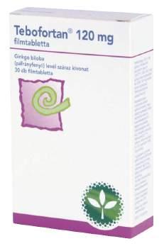 Ft/db) hatóanyag: Ginkgo biloba A Tebofortan EGb761 (a Ginkgo biloba leveleiből speciális eljárással előállított standardizált kivonatát tartalmazó)