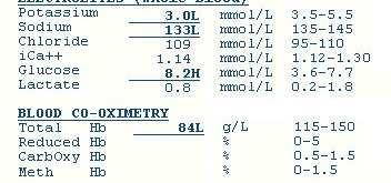 45 PaCO 2 PaO 2 35-45 Hgmm 70-100Hgmm SaO 2