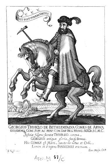 20 Pálffy Géza Eberhard Kieser Daniel Meisner: Jazdecký portrét Juraja Thurza. Okolo 1625.