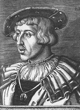 50 Erdélyi Gabriella Barthel Beham: Portrét Ferdinanda I. 1531. (Budapest, Magyar Nemzeti Múzeum) úradnícke funkcie, odmietli panovníkovu žiadosť, aby sa neustále zdržiavali v jeho blízkosti.