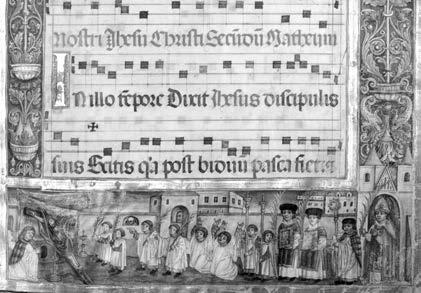 THURZOVCI A ICH HISTORICKÝ VÝZNAM 97 Dielňa františkánskeho kláštora v Olomouci: Procesia v Olomouci na vyobrazení v Pasionáli Jana Kalivodu zo Švábinca. 1525. (Metropolitní kapitula u sv.