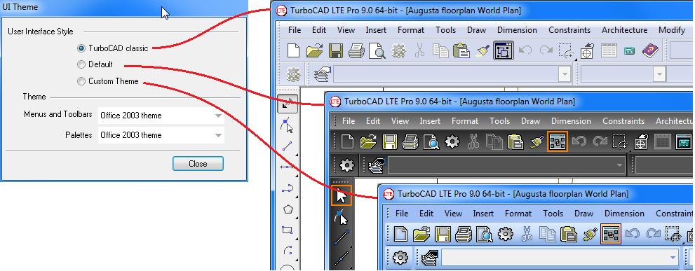 EGÉRBEÁLLÍTÁS VEZÉRLŐPULTON 13 A megjelenéssel kapcsolatos általános beállításokhoz adjuk ki a Tools menü Customize parancsát, vagy a Tools/Workspace/ Customize parancsot, majd válasszuk az Options