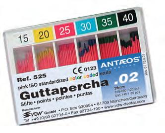 ha többet akar Guttapercha csúcsok Guttapercha csúcsok Safety Color nr. 936 (BECHT) Színkódolt, 28 mm hosszú, röntgenárnyékot adó, formatartó és szövetbarát. 100 db/csomag.