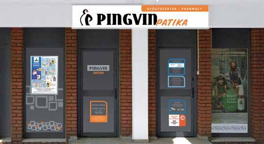 PINGVIN PATIKÁK: 6500 Baja, Vörösmarty u. 6. Tel.: (79) 520-060, nyitvatartás: h. p.: 8 19-ig, szo.: 8 13-ig. 5600 Békéscsaba, Andrássy út 14. Tel.: (66) 520-130, nyitvatartás: h. p.: 8 19-ig, szo.: 8 13-ig. 5600 Békéscsaba, Kazinczy u.