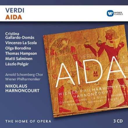 VERDI: AIDA NIKOLAUS HARNONCOURT 3 CD 0190295869120 C13 Giuseppe Verdi: Aida Polgár László,Olga Borodina, Cristina Gallardo-Domâs, Vincenzo La