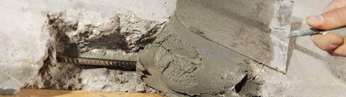 GeoLite : a beton öko-kompatibilis monolit helyreállítása, 2 ásványi termék, csak 2 felviteli szakasz, csak 5 munkaóra INNOVÁCIÓ 1 2 5 óra GEOLITE Egy geo-habarcs, amely egyetlen alkalmazással: -