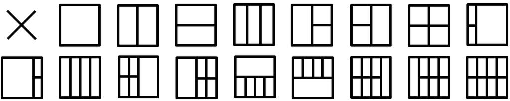 Screen+ Üdvözli Önt az AOC által kifejlesztett "Screen+" szoftver. A Screen+ szoftver egy asztalmegosztó eszköz, amely panelekre osztja az asztalt, ahol az egyes panelekben más-más látható.