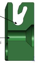 Az alsó, a 2-es képnek megfelelően lefele áll. 2-es kép A vezérdrótok közötti befoglaló távolság 1500mm-es fonathálótartót nem kell felszerelni. B.