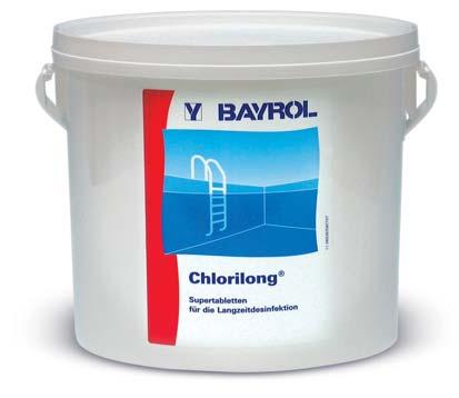 . Chlorilong 5F: Lassan oldódó 5 funkciós maxi klórtabletta / Slow-dissolving, stabilised chlorine tablets. With multifunctional properties.
