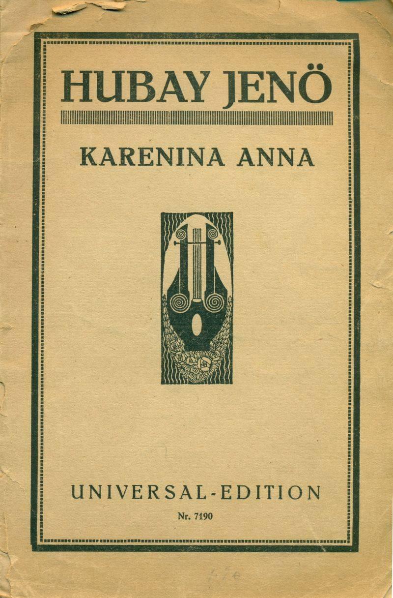 Opera 3 felvonásban (4 képben). Tolstoi regénye nyomán színre alkalmazta Góth Sándor.