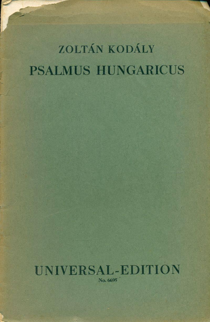 160 mm Kodály Zoltán kottáival, Paulini Béla rajzaival és saját kezűleg írt ceruzás dedikációjával.