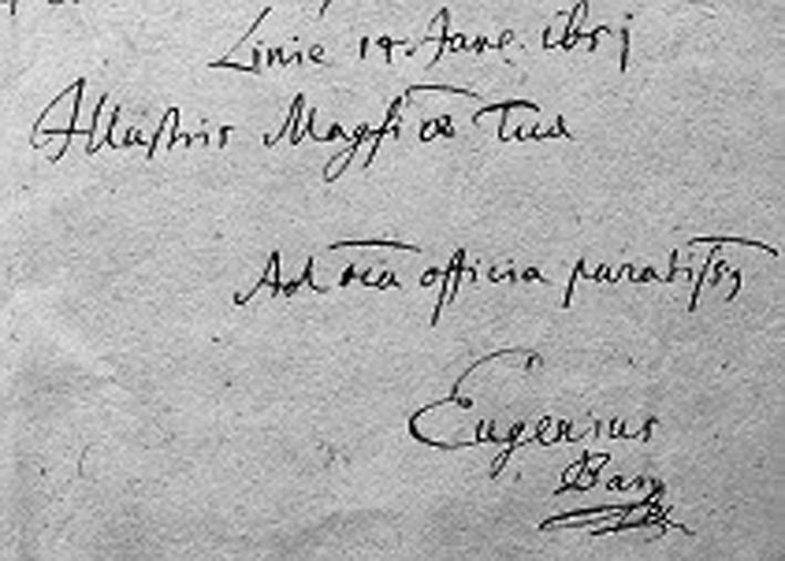 A levél elemzése után most már esedékes feltenni azt a kérdést is, hogy vajon ki lehet Eugenius Baro.