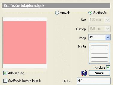 15. Átlátszó sraffozás, kitöltött sraffozás 77 15. Átlátszó sraffozás, kitöltött sraffozás Átlátszó sraffozás Helyszínrajzok esetén szükség lehet arra, hogy pl. telkeket vonjunk össze.