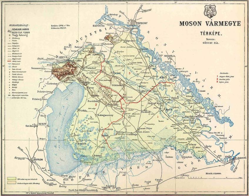 Nagytáj: Kisalföld (2.) Középtáj: Győri-medence (2.1.) Kistáj: Mosoni-sík (2.1.12.