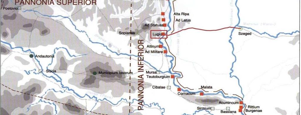 keresztül Dacia irányába tartott. (Forrás: Magyar Limes Szövetség) 16.