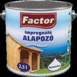 FACTOR AQUA IMPREGNÁLÓ ALAPOZÓ zoldószermentes