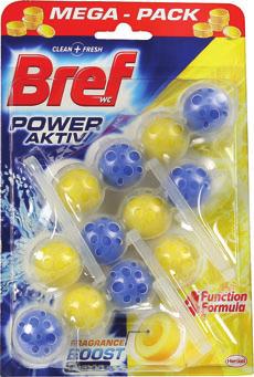 Bref Power Aktiv toalett-frissítő 3x50 g