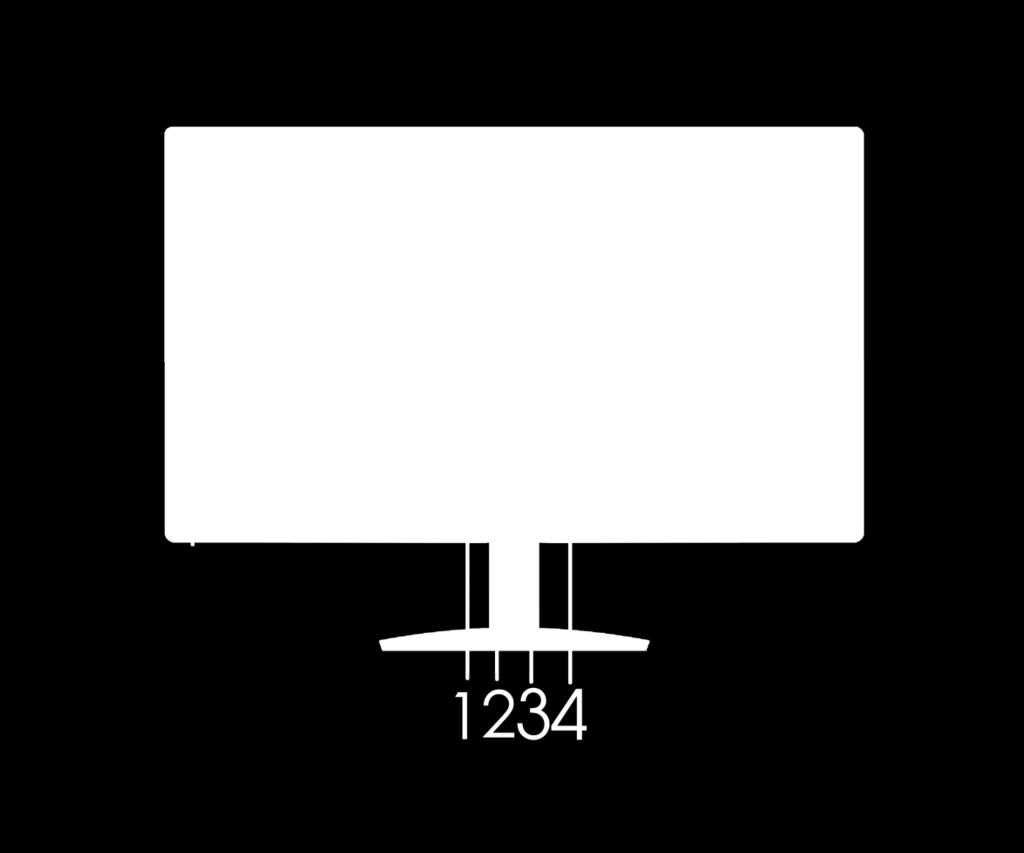 2 Csatlakoztassa a 15 érintkezős D-Sub kábel egyik végét a monitor hátuljához, a másikat pedig a számítógép D-Sub portjához.