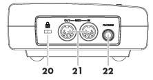 Monó kimenet esetében használja az L/MONO aljzatot. (13. oldal) 17. MIX IN Jack A CD, MD, kazettás magnó vagy egyéb audio forrás csatlakoztatására szolgáló aljzat.