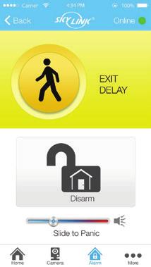Arm Away / Exit Delay Selectati acest mod pentru a va proteja casa cand sunteti plecat.