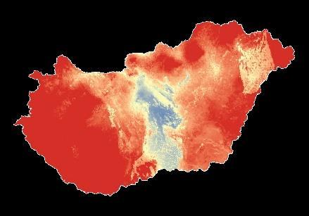 NDVI CORINE Land Cover TALAJ Digitális