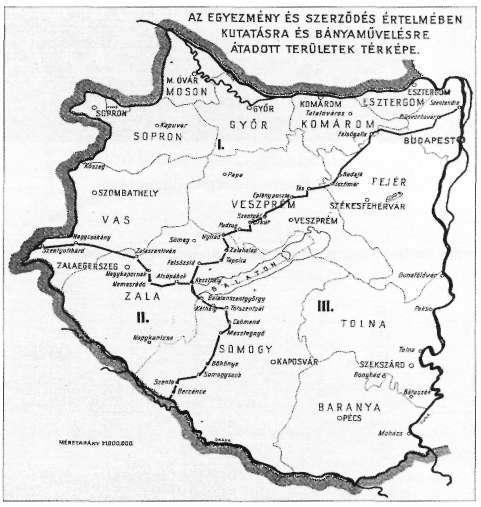 Az első világháborút lezáró trianoni békeszerződés által megállapított országhatárokon belül nem voltak ismeretesek olyan területek, melyek érdemleges