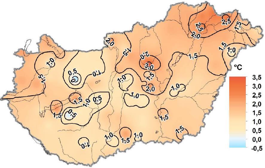 LÉGHŐMÉRSÉKLET TÉRKÉPEK 46 218. július 66. ábra: A 218.