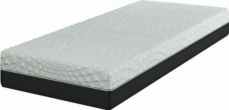 18 cm magas luxus minőségű matrac, a mag 2 cm magas memory habszivacs rétegből, 6 cm vastag szellőző kókusz rétegből és 8 cm