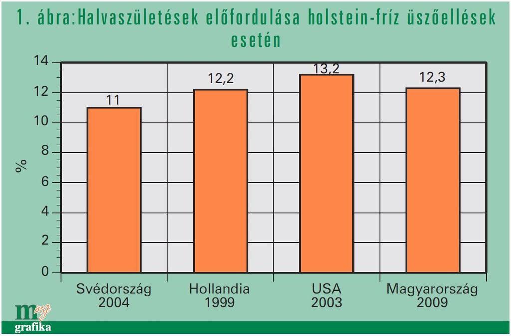 Fontos megemlíteni, hogy az utóbbi évtizedekben a halvaszületések egyre gyakoribbak, különösen holstein-fríz üszők ellése esetén.