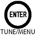 6. Telefon gomb 7. Rádió üzemmód: TUNE tárcsa Audio egység üzemmód: MENU tárcsa Megerősítés (ENTER) gomb 8. Vissza gomb 9.