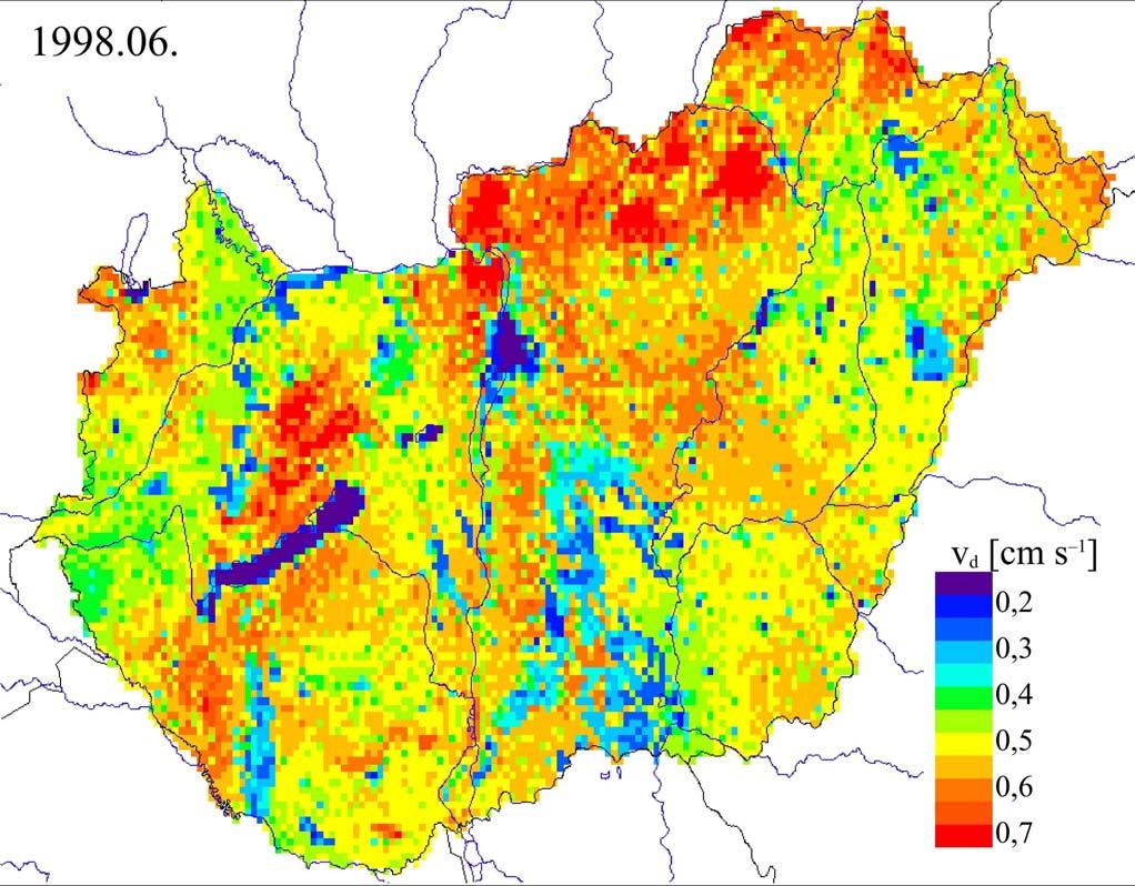 Az ózon átlagos 12 UTC-s