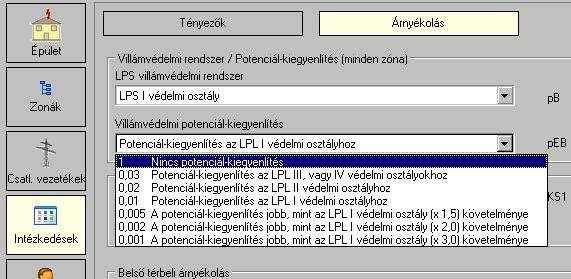 Kockázatelemzés - Intézkedések R U és R V kockázati összetevők csökkentésére