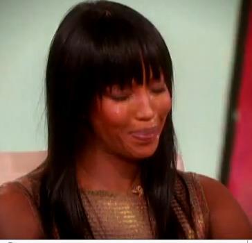 192. ábra A sírás: ez is lehet hamis? Sírás: Naomi Campbell az Oprah showban.