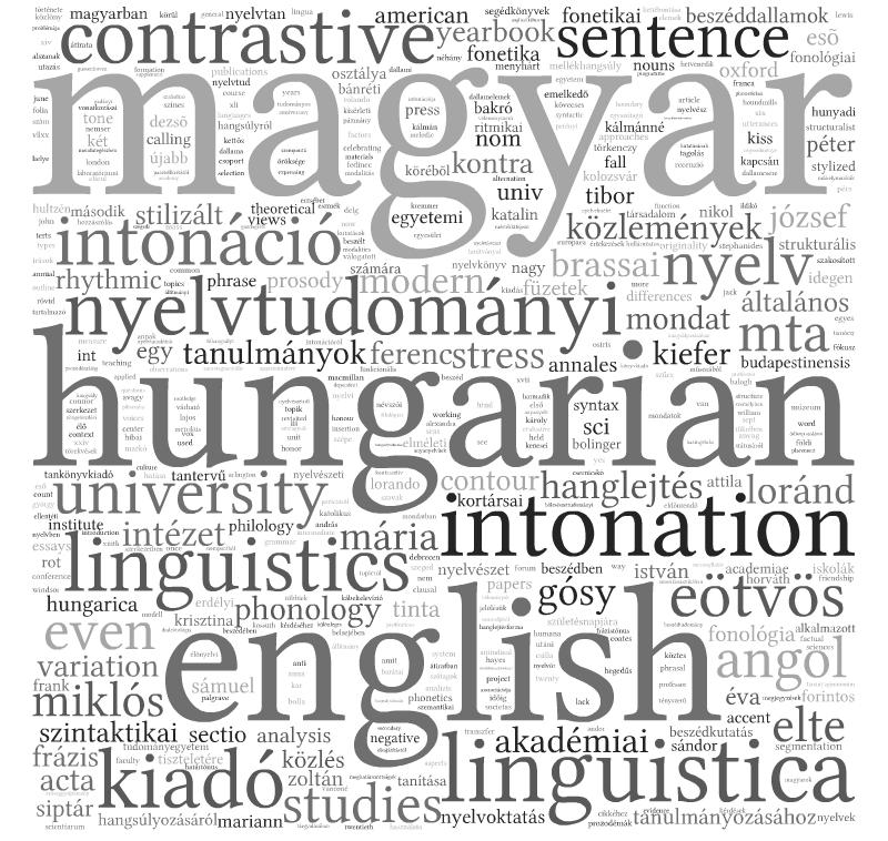 ÈÙ Ð Ø ÓÒ Ý Ä ÞÐ Ó Î Ö Varga László. 2012. Van-e a magyarban mellékhangsúly? In: Markó Alexandra (ed.), Beszédtudomány: Az anyanyelv-elsajátítástól a zöngekezdési időig.