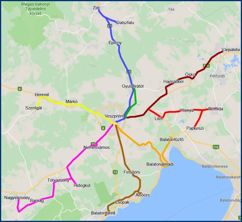 közlekedtetünk Veszprém, autóbusz-állomásról éjjel 02.