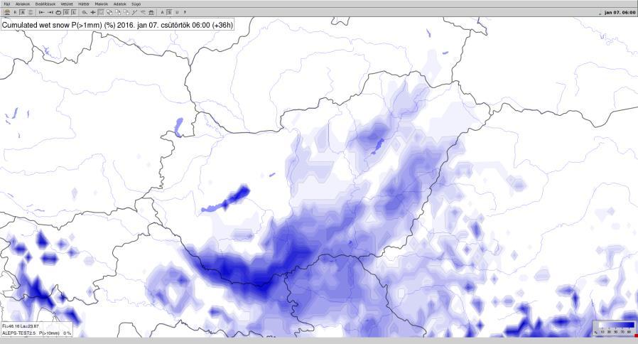 tapadó hó valószínűség