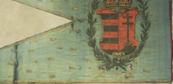 Egyrészt ez az eddig ismert legkorábbi fennmaradt koronázási zászló Közép-Európában. Másrészt a legrégebbi olyan zászló, amelyen a Szent Korona hiteles ábrázolása látható.