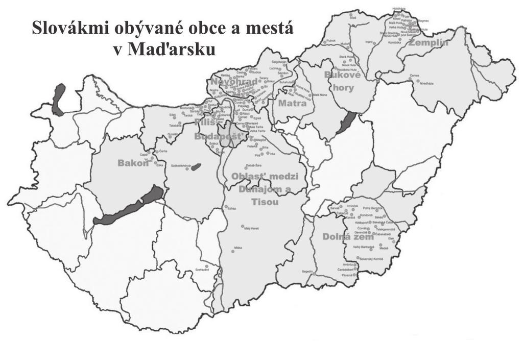 7. Vymenuj štyri Slovákmi obývané mestá a obce v okolí tvojho bydliska. Napíš ich po slovensky aj po maďarsky......................................................................................................................................................................................................................... 8.