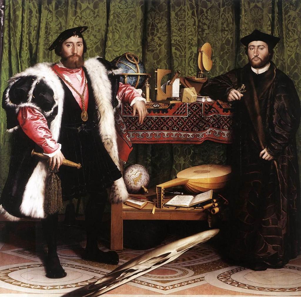 A múló idő Hans Holbein: Követek,