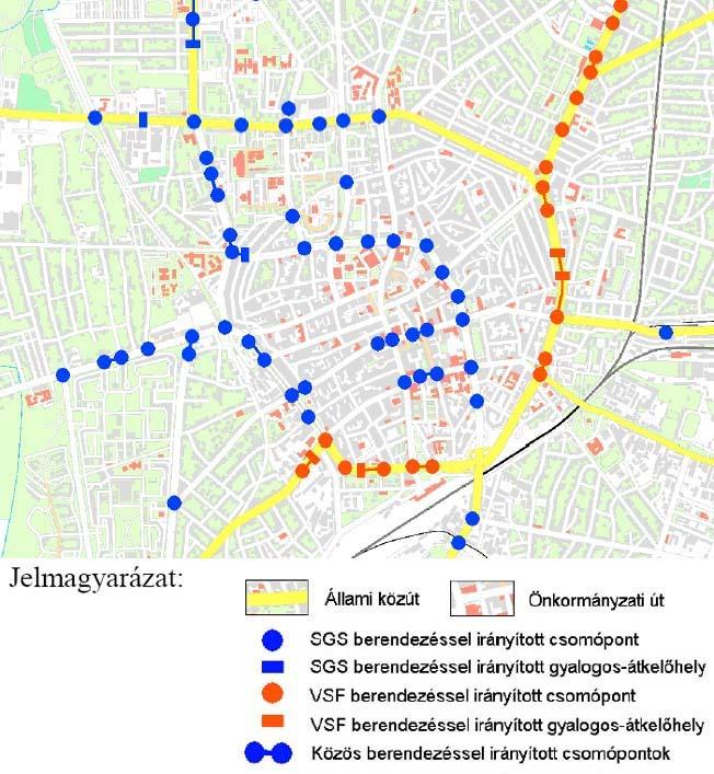 Megközelíthetőségi szabályozás és parkolás menedzsment vizsgálata Debrecen belvárosában 10 A belváros többi utcája kisforgalmú, sok közülük egyirányú utca, egy részük 30 km/h sebességkorlátozott