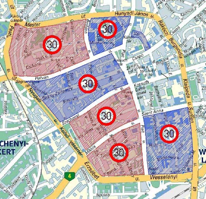 Megközelíthetőségi szabályozás és parkolás menedzsment vizsgálata Debrecen belvárosában 89 ben van.