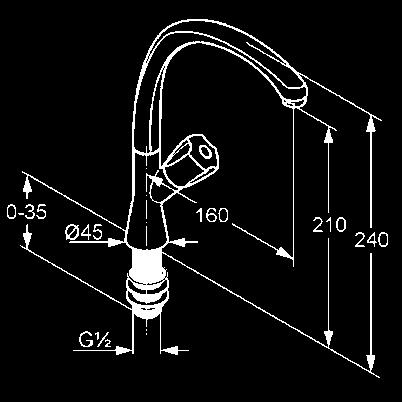 perlátor M 24 x 1 kerámia felsőrész 180 jelölés: kék/piros P-IX 9216/IZ KLUDI STANDARD állószelep NA 15