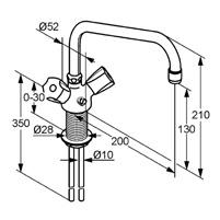 vízmennyiség: (A  3/4 lánctartó vörösrézcső 10 x 1 mm P-IX 3515/IA