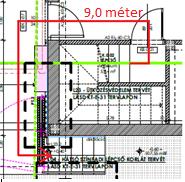 a = 16,5m + m 28 min 10,2m = 1,32 min t m 1 meg = 1,5 min 14 min Megfelel A helyiség kiürítés időtartama a számításba vett kiürítési útvonal