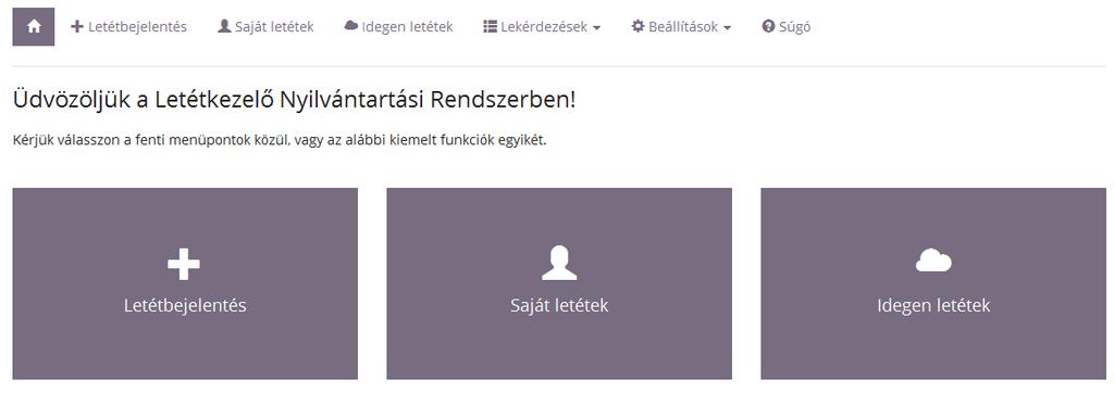 1. Letéti adatok keresése A rendszerbe sikeresen belépett Irodagondnok amennyiben Letéteményes ügyvédként is praktizál a már korábban rögzített Saját letéti adatai között is, valamint az általa