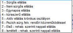 Beteg neve: Sürgősség: OEP válaszkód: 1.2 Várólistára vétel A beteg várólistára vétele a Várólistára vétel gombbal lehetséges.